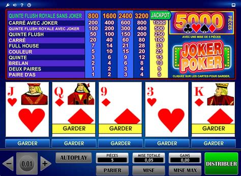 jeux poker joker machine gratuit